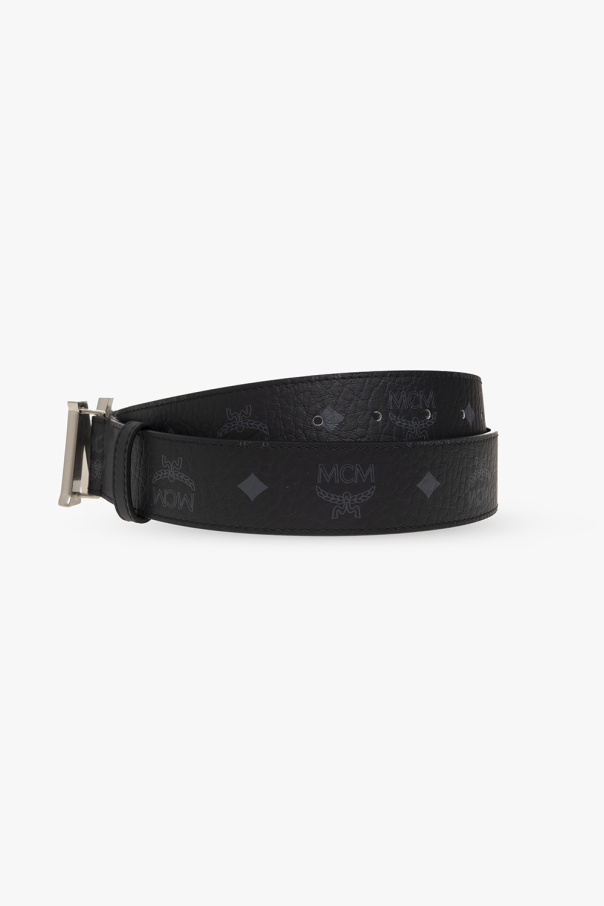 Mcm belt all black best sale